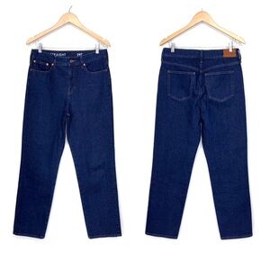 J. Crew High Waisted Classic Straight Dark Wash Jeans Size 29T